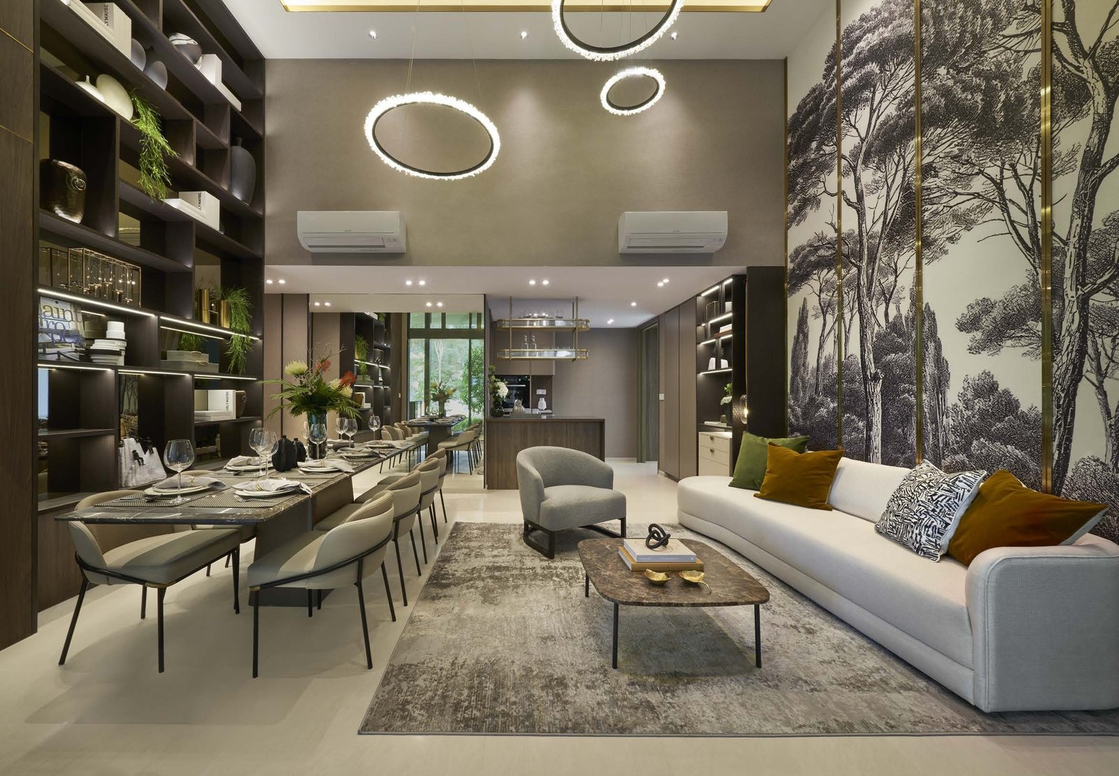 Show unit living and dining (for illustration only)